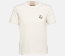 Verziertes T-Shirt aus Baumwoll-Jersey