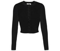 Cropped-Cardigan aus Strick