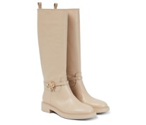 Gianvito Rossi Stiefel Ribbon Cavalier aus Leder