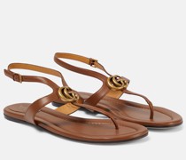 Sandalen Double G aus Leder