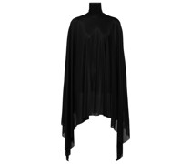 Balenciaga Cape-Top mit hohem Kragen
