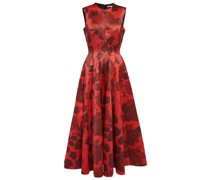 Emilia Wickstead Midikleid Chelsea aus Taft-Faille
