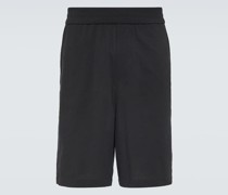 Bermuda-Shorts aus Baumwoll-Crepe