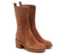 Gianvito Rossi Ankle Boots Exton aus Veloursleder