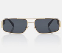 Versace Eckige Sonnenbrille Greca