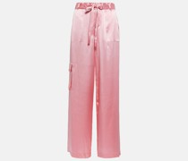 LoveShackFancy Cargohose Cedric aus Seide