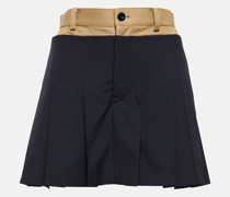 Sacai Skort aus einem Wollgemisch