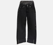 Junya Watanabe X Levi's® Barrel Jeans mit Lederimitat