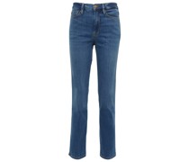 Frame High-Rise Cropped Jeans Le Sylvie