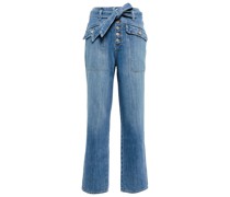 High-Rise Cropped Jeans Rinley