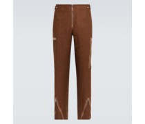 Jil Sander Hose aus Leinen mit geradem Bein