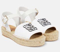 Loewe Espadrilles Anagram aus Leder