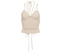 Simkhai Cropped-Top Ralia aus Haekelstrick