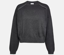 Verzierter Pullover aus Baumwolle
