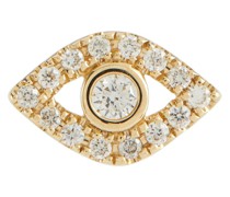 Sydney Evan Einzelner Ohrring Evil Eye aus 14kt Gold mit Diamanten