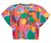 Cropped-Top Zinalia aus Baumwolle