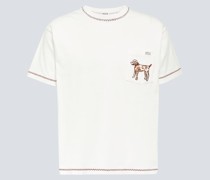 Besticktes T-Shirt Griffon aus Baumwolle