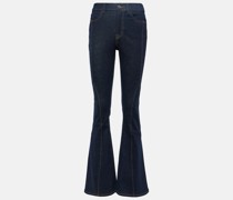 High-Rise Flared Jeans Seamed Megaflare