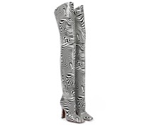Vetements Bedruckte Overknee-Stiefel