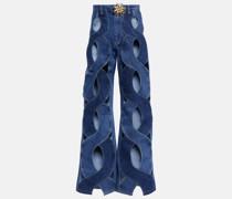 Wide-Leg Jeans Rope
