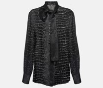 Versace Schluppenbluse aus Devore