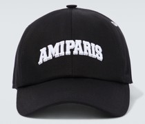 Ami Paris Baseballcap aus Baumwoll-Canvas