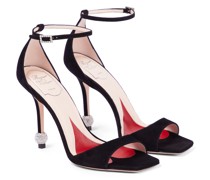 Roger Vivier Sandalen Marlene aus Veloursleder