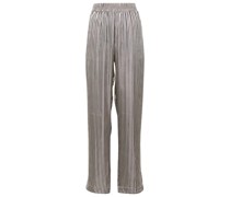 Victoria Beckham High-Rise-Hose aus Satin