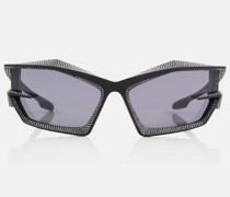 Verzierte Cat-Eye-Sonnenbrille Giv Cut