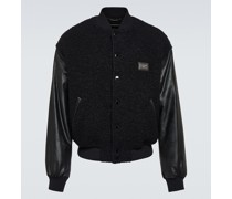 Bomberjacke aus einem Wollgemisch