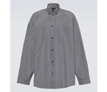 Oversize-Hemd aus einem Baumwollgemisch