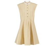Chloe Minikleid aus Baumwolle und Leinen