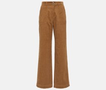 A.P.C. High-Rise Straight Jeans Seaside