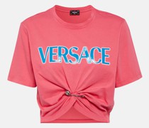 Versace Cropped-Top Safety Pin aus Baumwolle