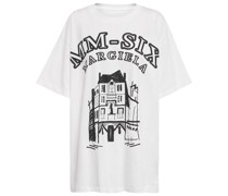 MM6 Maison Margiela Bedrucktes T-Shirt aus Baumwoll-Jersey