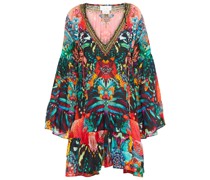 Camilla Bedrucktes Minikleid aus Seide