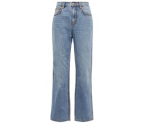 High-Rise Straight Jeans