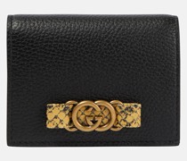 Gucci Kartenetui Interlocking G aus Leder