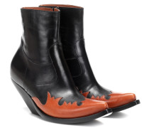 Vetements Ankle Boots aus Leder
