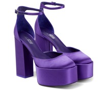 Plateau-Pumps Dalilah aus Satin