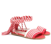 Sandalen aus Raffiabast