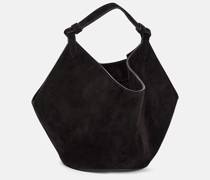 Tote Lotus Mini aus Veloursleder