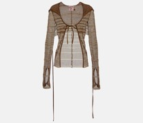 Jean Paul Gaultier X KNWLS Cardigan aus Haekelstrick