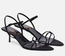 Saint Laurent Sandalen Clara 55 aus Satin