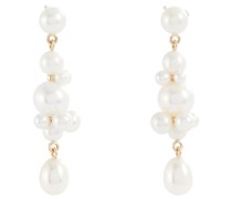 Ohrringe Petit Perle Splash aus 14kt Gelbgold mit Perlen