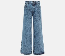Marni Mid-Rise Wide-Leg Jeans