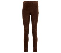 'S Max Mara Hose Rafia aus Veloursleder