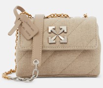Off-White Schultertasche Jackhammer 17 aus Leinen