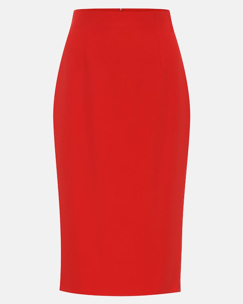 Alexander McQueen Damen Alexander McQueen Bleistiftrock aus Crepe