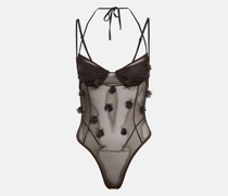 Jacquemus Bestickter Body aus Mesh